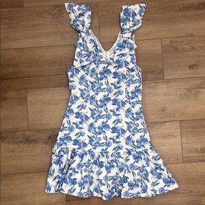 GB Girls | White with Blue Flowers | Dress